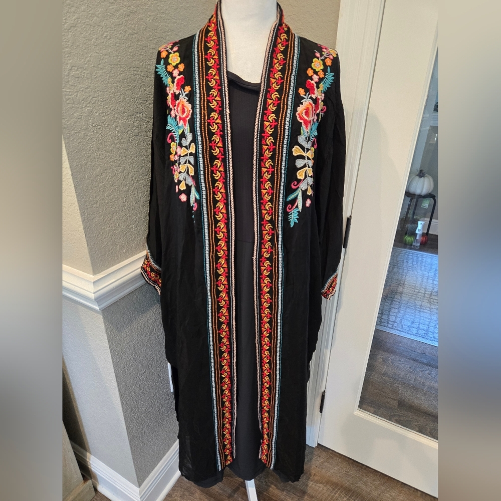 Johnny Was Vanessa floral long kimono